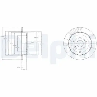 Диск тормозной Delphi BG4329