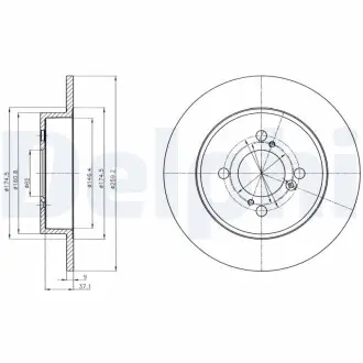Диск тормозной Delphi BG4345