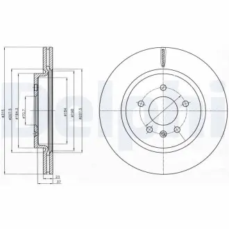 Диск тормозной Delphi BG4388C