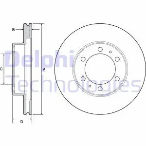 Диск тормозной Delphi BG4557