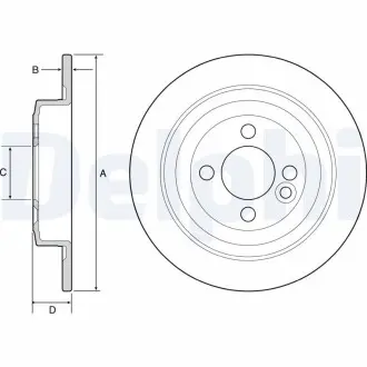 Диск тормозной Delphi BG4560C