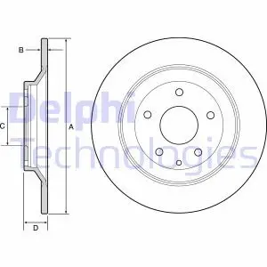 Диск тормозной Delphi BG4567C
