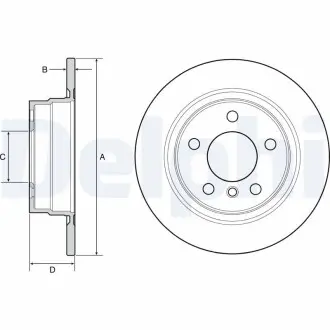 Диск тормозной Delphi BG4649C