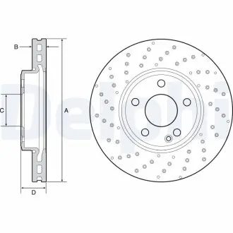 Диск тормозной Delphi BG4657C