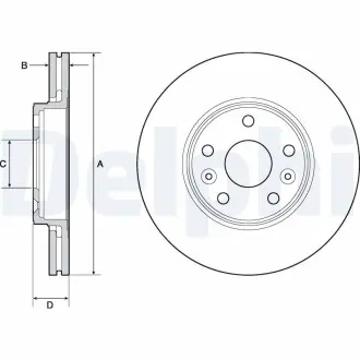 Диск тормозной Delphi BG4667C