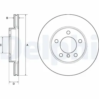 Тормозной диск Delphi BG4668C