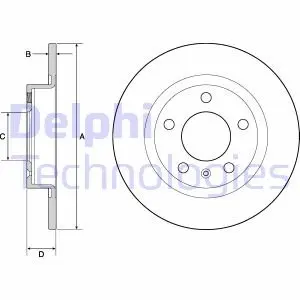 Диск тормозной Delphi BG4675