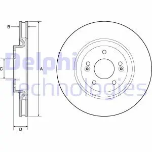 Диск тормозной Delphi BG4683C