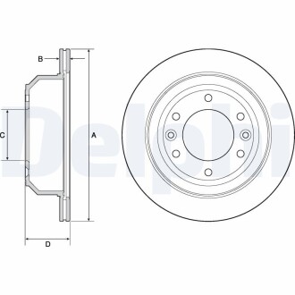 Диск тормозной Delphi BG4692C