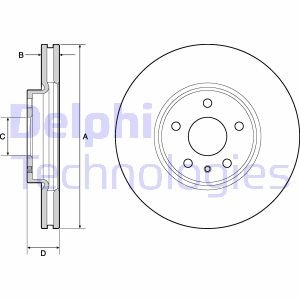 Диск гальмівний Delphi BG4702C