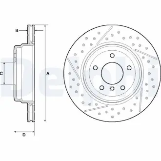 Тормозной диск Delphi BG4714C