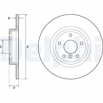 Тормозной диск Delphi BG4766C