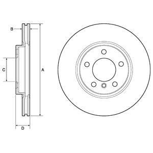 Тормозной диск Delphi BG4771C