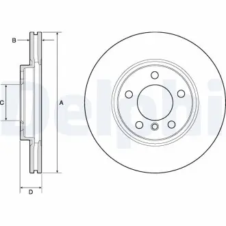 Тормозной диск Delphi BG4771C
