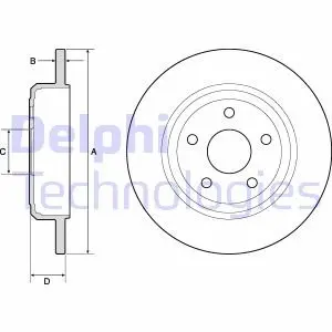 Диск тормозной Delphi BG4772C