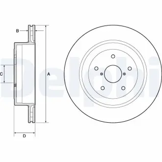 Диск тормозной Delphi BG4775C