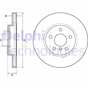 Диск тормозной Delphi BG4777C