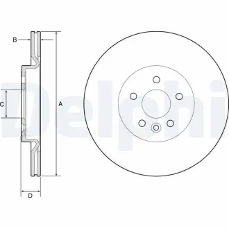 Тормозной диск Delphi BG4786C