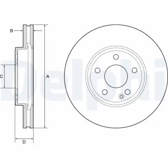 Диск тормозной Delphi BG4788C