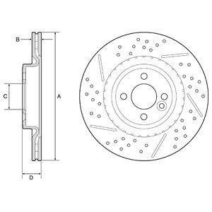 Тормозной диск Delphi BG4789C