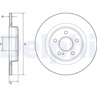 Диск тормозной Delphi BG4790C