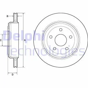 Диск тормозной Delphi BG4802C