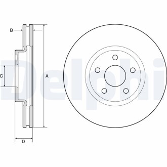 Гальмiвнi диски Delphi BG4803C