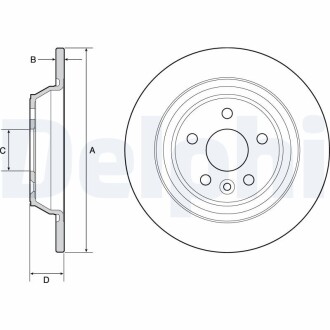 Гальмівні диски S-MAX (CJ, WA6), 01. Delphi BG4804C