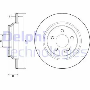 Диск тормозной Delphi BG4811C