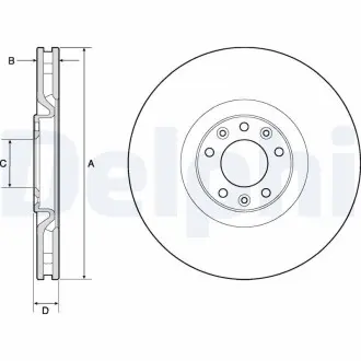 Диск тормозной Delphi BG4814C