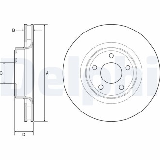 Диск тормозной Delphi BG4831C