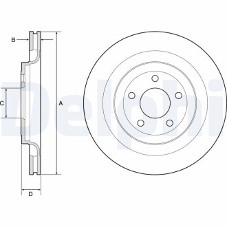 Диск тормозной Delphi BG4832C