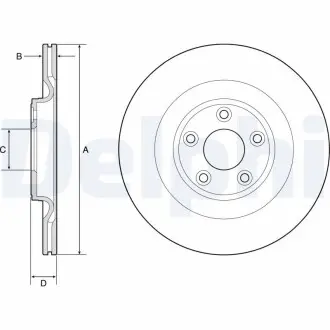 Диск тормозной Delphi BG4833C