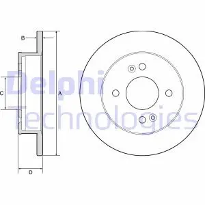 Диск тормозной Delphi BG4917C