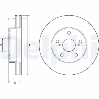 Диск тормозной Delphi BG4926C