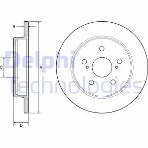 Диск тормозной Delphi BG4928C