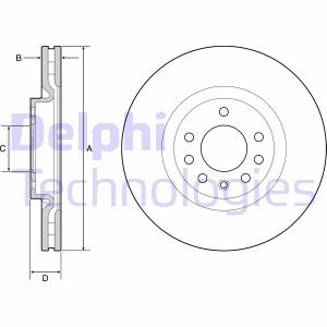 Диск тормозной Delphi BG4944C