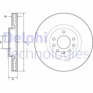 Диск тормозной Delphi BG4944C