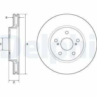 Диск тормозной Delphi BG4952C