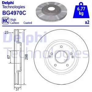 Диск тормознойPRZOD Delphi BG4970C