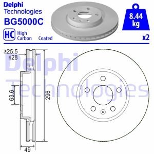 Диск тормознойPRZOD Delphi BG5000C