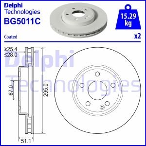 Диск тормознойPRZOD Delphi BG5011C (фото 1)