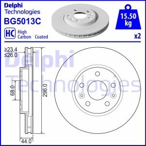 Диск тормознойPRZOD Delphi BG5013C (фото 1)