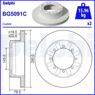 Автозапчасть Delphi BG5091C
