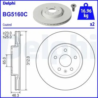 Автозапчасть Delphi BG5160C