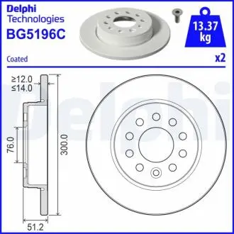 Автозапчасть Delphi BG5196C