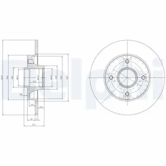 Тормозные диски Delphi BG9022RS (фото 1)
