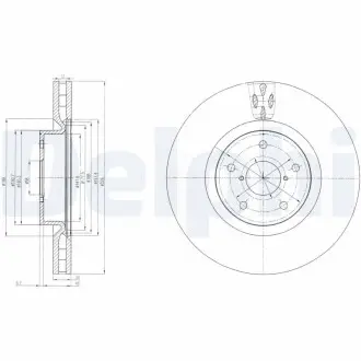 Тормозной диск Delphi BG9055