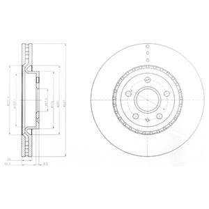 Тормозные диски Delphi BG9068