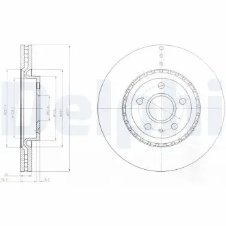 Тормозные диски Delphi BG9068